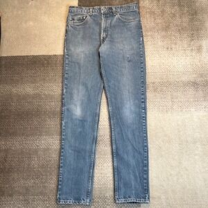 Vintage Levis SilverTab Straight & Narrow Jeans Blue Denim Made in USA 34x34